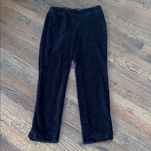 J. Jill Black Stretchy Pull On Corduroy Pants 4